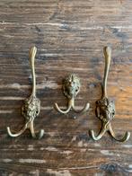 Messing kapstokhaken met leeuwenkop, Huis en Inrichting, Woonaccessoires | Kapstokken, Overige materialen, Wandhaken, Ophalen of Verzenden