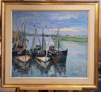 Walter JONCKHEERE, in de haven van Nieuwpoort, Antiek en Kunst, Kunst | Schilderijen | Klassiek, Ophalen
