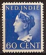 Ned-Indie NVPH nr 283 ongebruikt Koningin Wilhelmina 1941, Postzegels en Munten, Postzegels | Nederlands-Indië en Nieuw-Guinea