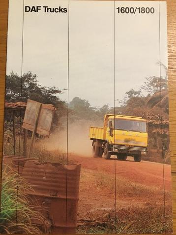 Originele DAF 1600/1800 4x4 Export brochure/folder 1982 beschikbaar voor biedingen