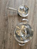 KitchenAid Pannenset RVS, Pannenset, Ophalen of Verzenden, Zo goed als nieuw, Rvs