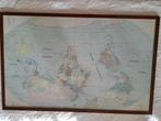 print 29/408 Wereldkaart. 102 cm breed en 64.5  hoog, Ophalen of Verzenden