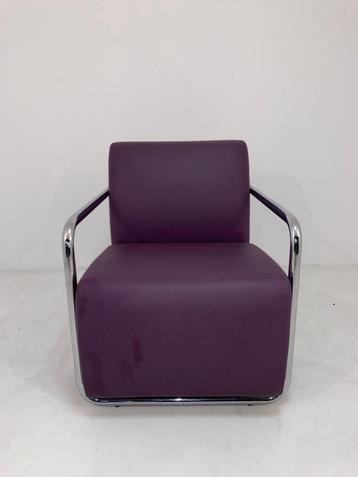 May fauteuils gebruikt, paars, €195 ex pst (6 stuks)