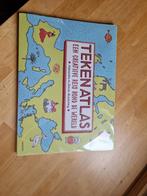 Tekenen Atlas - Creatieve Reis Rond de Wereld - Nieuw, Overige atlassen, 2000 tot heden, Ophalen of Verzenden, Wereld