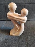 Vintage speksteen koppel sculptuur handgesneden, Verzamelen, Beelden en Beeldjes, Verzenden, Zo goed als nieuw, Mens