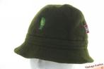 Vintage Vissershoed met oorwarmer groen wolmix 56, Kleding | Heren, Hoeden en Petten, Ophalen of Verzenden, Gedragen, 57 cm (M, 7⅛ inch) of minder