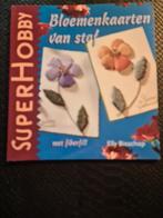 E. Bisschop - Bloemenkaarten van stof, Ophalen of Verzenden, Zo goed als nieuw, E. Bisschop; P. Hageman-Boekee