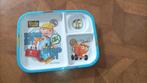 Bob de bouwer 3 vaks melamine bord 27x21 cm, Overige materialen, Ophalen of Verzenden, Zo goed als nieuw, Bord(en)