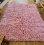 Roze vloerkleed 100% wol 240 x 160 cm, 200 cm of meer, Rechthoekig, Ophalen of Verzenden, Zo goed als nieuw