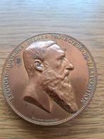 Oude gedenk penning leopold-11 circa 1900, Postzegels en Munten, Penningen en Medailles, Ophalen of Verzenden, Brons
