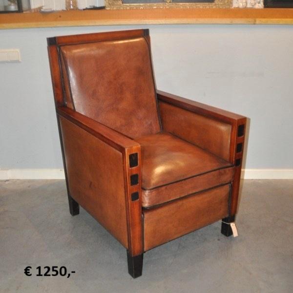 Schaapslederen meubels te koop, Huis en Inrichting, Banken | Bankstellen, Zo goed als nieuw, Minder dan 150 cm, Leer, Ophalen of Verzenden