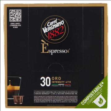 Caffè Vergnano Oro Compostabile – 30 Capsules (Nespresso com beschikbaar voor biedingen