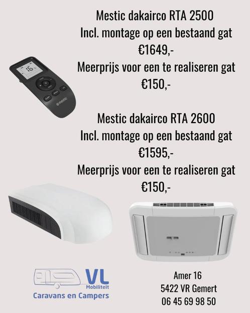 Nieuwe Mestic dakairco incl montage (zie omschrijving), Caravans en Kamperen, Camper-accessoires, Nieuw, Ophalen