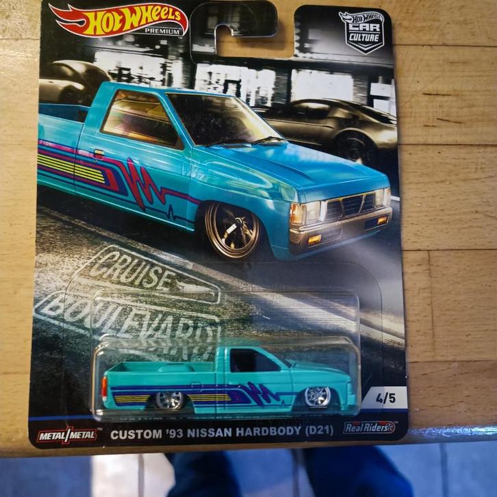 Hot Wheels Cruise Boulevard Custom '93 Nissan Hardbody, Hobby en Vrije tijd, Modelauto's | Overige schalen, Nieuw, Auto, Ophalen of Verzenden