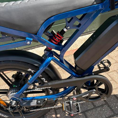 Porsche blauw fatbike, Fietsen en Brommers, Fietsen | Cruisers en Lowriders, Ophalen of Verzenden