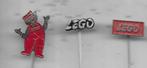 3 LEGO SPELDEN INCLUSIEF MANNETJE, Verzenden, Gebruikt, Merk, Speldje of Pin