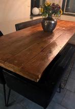 Prachtig grote eettafel 3 meter met kruispoot onderstel, Ophalen of Verzenden, Zo goed als nieuw