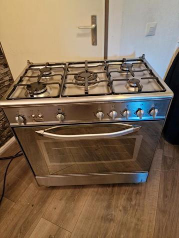 Bestron RVS 5 pits Gasfornuis met elekteische Oven 80cm! beschikbaar voor biedingen