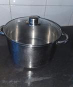 Grote RVS Soeppan 5 Liter 23 cm doorsnee, Huis en Inrichting, Keuken | Potten en Pannen, Ophalen of Verzenden, Gebruikt, Rvs, Koekenpan of Braadpan