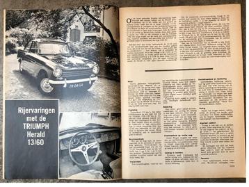 Triumph Herald 13 60 test in Autokampioen 1968 beschikbaar voor biedingen