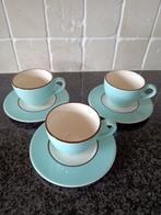 3 Italiaanse cappucino kop en schotels, Huis en Inrichting, Keuken | Servies, Ophalen, Zo goed als nieuw, Overige stijlen, Kop(pen) en/of Schotel(s)