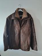 Bruine leren human nature jas maat XXL (heren), Kleding | Heren, Jassen | Winter, Bruin, Overige maten, Ophalen of Verzenden, Zo goed als nieuw
