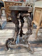 Stoer landelijk tafeltje krukje bijzettafeltje plantentafel, Ophalen