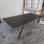 Richmond Interiors visgraat eettafel Blackbone zilver matrix, Nieuw, Eikenhout, Ophalen