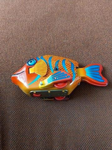 Blikken opwindbare happy fish compleet met sleutel. beschikbaar voor biedingen
