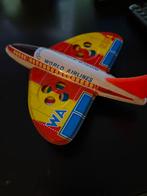 Vintage blikken speelgoed vliegtuig - World Airlines, Antiek en Kunst, Antiek | Speelgoed, Ophalen of Verzenden