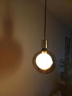 Lampen plus vitting aan snoer, Huis en Inrichting, Lampen | Hanglampen, Ophalen, Zo goed als nieuw, Glas, Minder dan 50 cm