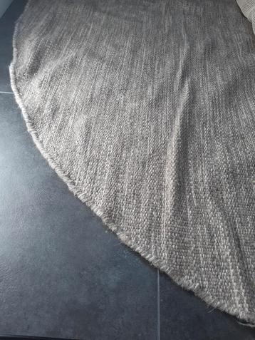 Rond wollen vloerkleed - Beige - 240cm beschikbaar voor biedingen