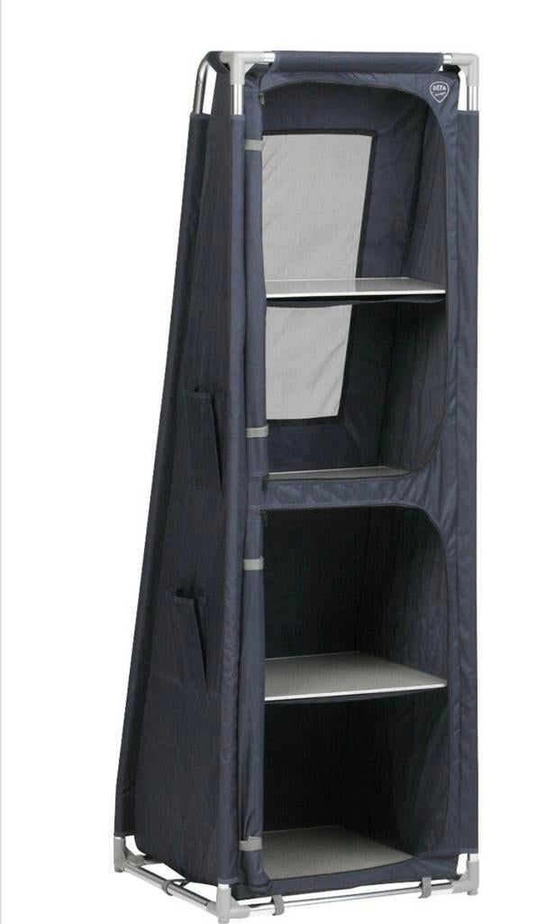 Campingkast schuin 4 vaks Defa, Caravans en Kamperen, Kampeermeubelen, Gebruikt, Campingkast, Ophalen