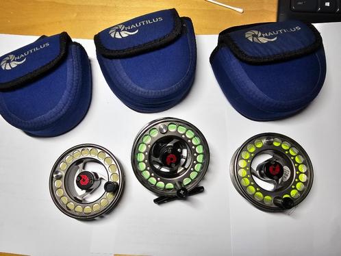 Nautilus reel FW No FIVE , #5/6 met 2 extra spoelen., Watersport en Boten, Hengelsport | Vliegvissen, Gebruikt, Molen, Ophalen of Verzenden