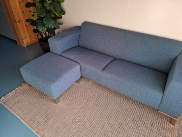 Montel Custom Made bankstel blauw met hocker beschikbaar voor biedingen