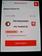 Feijenoord - fc twente tickets vak z3, Tickets en Kaartjes, Twee personen