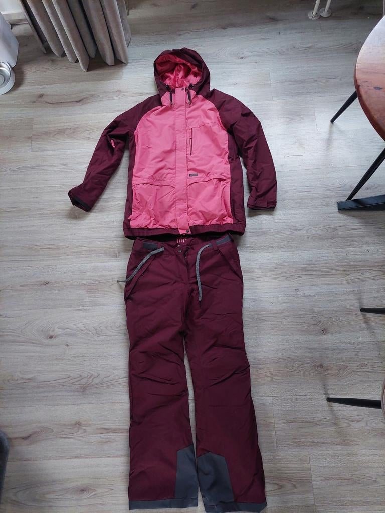 Skipak maat L met sokken, helm en bril, Ophalen, Maat 42/44 (L), Zo goed als nieuw, Decathlon