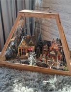 Prachtige kersthuisjes winkelstraat in vitinekoffer, Diversen, Kerst, Ophalen, Zo goed als nieuw