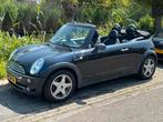 Mini 1.6 16V ONE Cabrio 2007 Zwart compl. historie aanwezig!, 4 cilinders, Cabriolet, 4 stoelen, Zwart