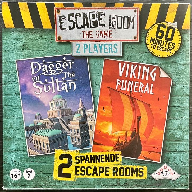 Escape Room The Game - Dagger of the Sultan & Viking Funeral, Hobby en Vrije tijd, Gezelschapsspellen | Kaartspellen, Zo goed als nieuw