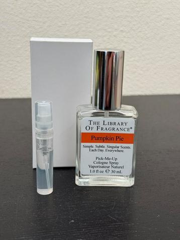 Pumpkin pie the library of fragrance parfum pumpkin spice beschikbaar voor biedingen