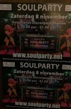 Tickets Soulparty Rhenen 8 november a.s., Tickets en Kaartjes, Twee personen