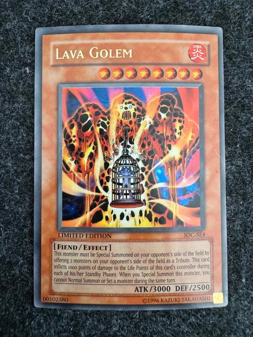 Lava Golem IOC-SE4, Hobby en Vrije tijd, Verzamelkaartspellen | Yu-gi-Oh!, Zo goed als nieuw, Meerdere kaarten, Ophalen of Verzenden