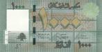 Libanon bankbiljet 1000 Livres 2012, Pick 90b UNC, Verzenden, Midden-Oosten, Los biljet