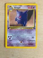 Gengar 1st Edition Fossil Holo NL 5/62, Hobby en Vrije tijd, Verzamelkaartspellen | Pokémon, Ophalen of Verzenden, Zo goed als nieuw