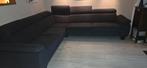 Zwarte Hoekbank met Relaxfunctie & Opbergruimte, Huis en Inrichting, Banken | Bankstellen, Ophalen, Gebruikt, Vierpersoons of meer