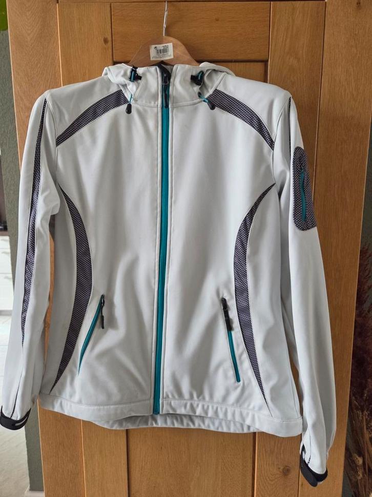 Witte Dames Jas Nielson - Maat L, Kleding | Dames, Jassen | Zomer, Zo goed als nieuw, Maat 42/44 (L), Wit, Ophalen of Verzenden