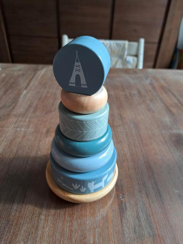 Houten Stapeltoren Little Dutch, Kinderen en Baby's, Speelgoed | Babyspeelgoed, Zo goed als nieuw, Overige typen, Ophalen