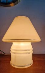 Vintage Massive Belgium mushroomlamp, Gebruikt, Vintage, Ophalen of Verzenden, Glas