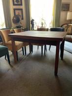 Uitschuif tafel, Huis en Inrichting, Tafels | Eettafels, Ophalen, Gebruikt, 50 tot 100 cm, Vijf personen of meer